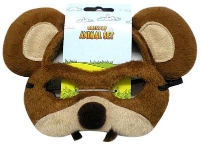 Animal Headband & Mask Set - Bear