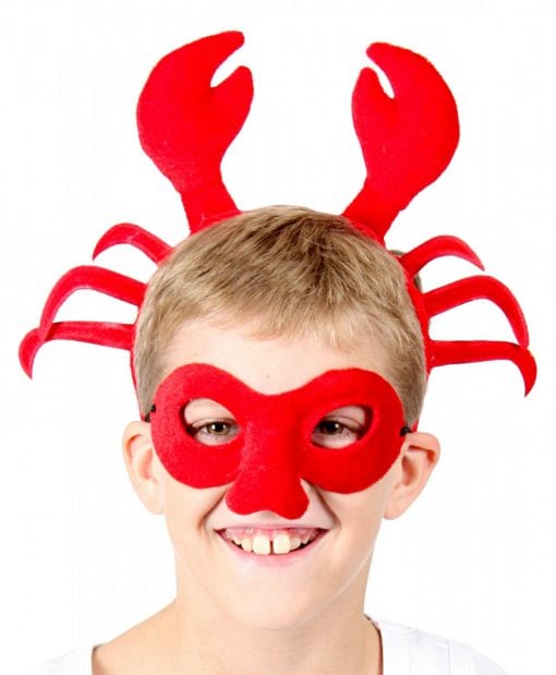 Animal Headband & Mask Set - Crab