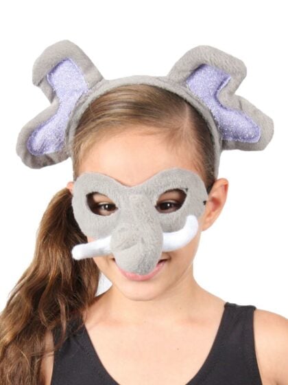 Animal Headband & Mask Set - Elephant