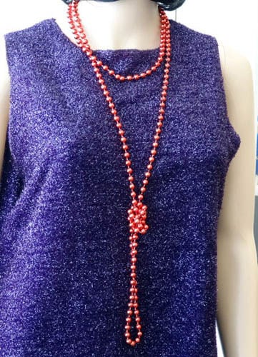 Beads Flapper - Red 183Cm