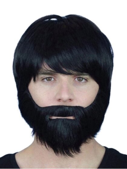Beard - Black Synthetic with Elastic