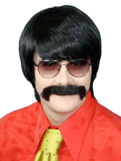 Black Mod Guy Wig