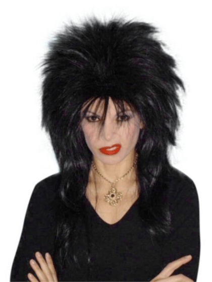 Black Spiky Vamp Wig