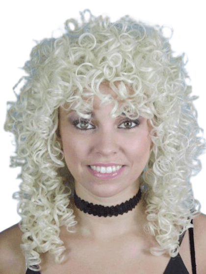 Blonde 80s Curly Ringlet Wig
