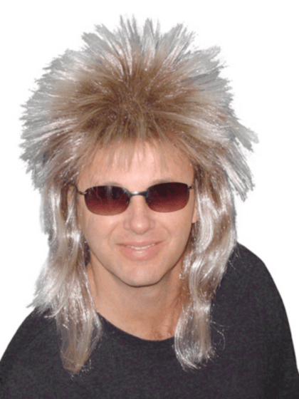 Blonde Poida Mullet Wig