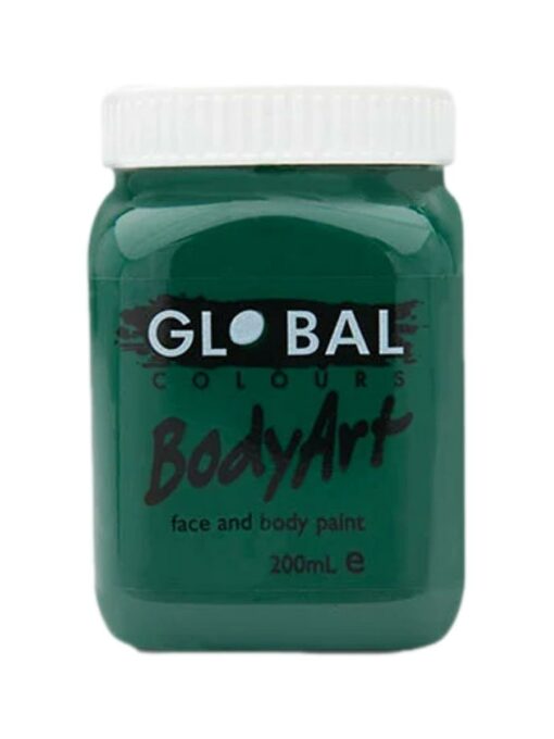 Dark Green - Face & Body Paint Liquid 200ml (Green Deep)
