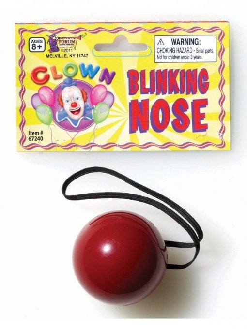 Flashing Clown Nose - Plastic