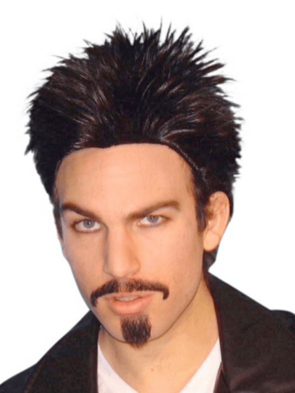 Funky Punk Spiky Black Wig