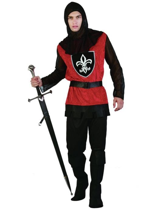 Gallant Medieval Knight Men's Fancy Dress Costume