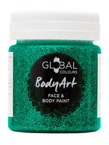 Green Glitter Face Paint