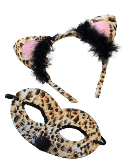 Leopard mask and ears