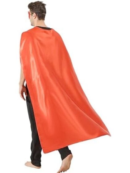 Long Red Satin Cape