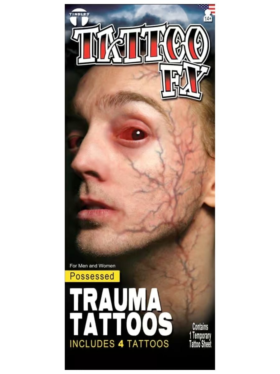 Possessed Veins Temporary Tattoos