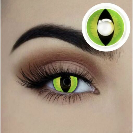 Green Cat eye contact lenses