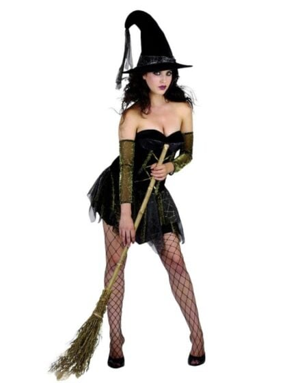 short witch girls costume
