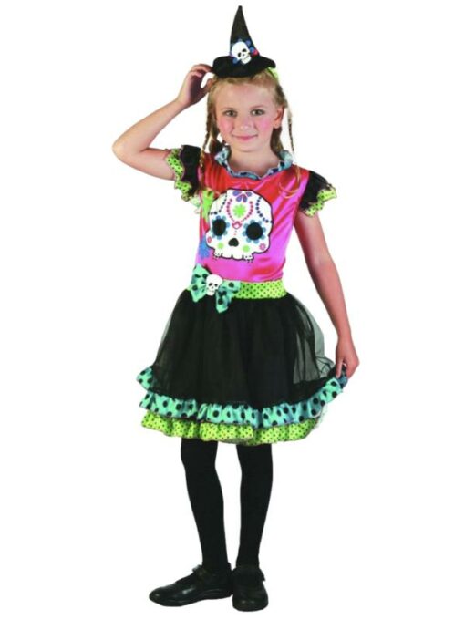 day of the dead skeleton withc costume