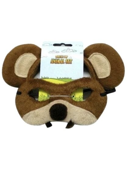 Animal Headband & Mask Set - Bear