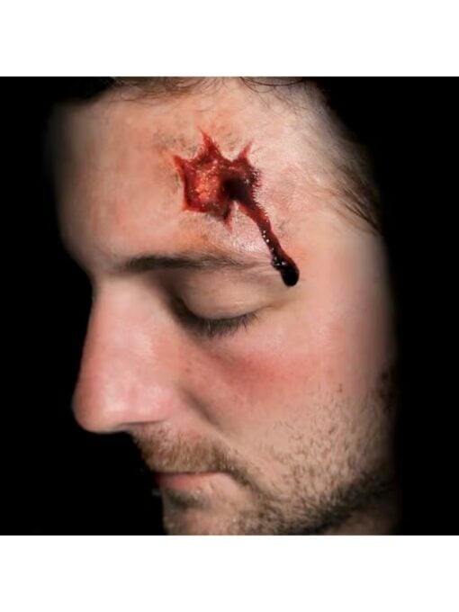 Shot and Stabbed Fake Tattoo