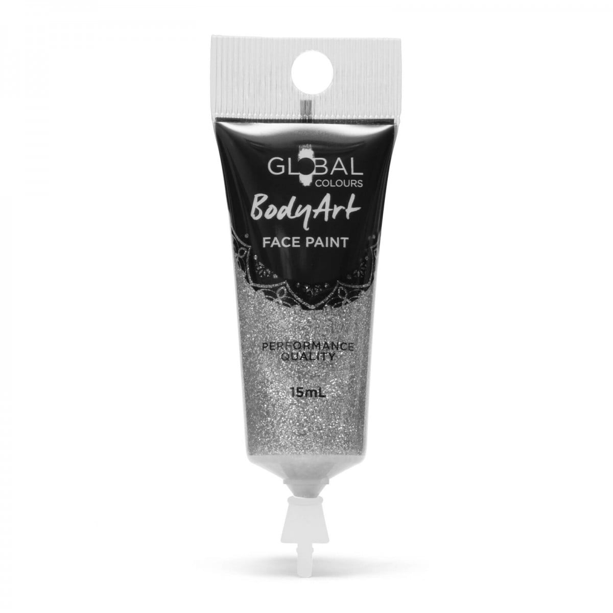 Silver Glitter - 15ml Face & Body Paint Liquid