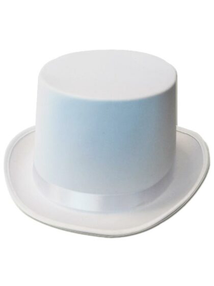 White Satin top hat