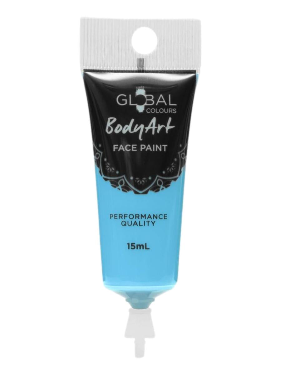 Turquoise face paint