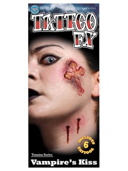 Vampires Kiss temporary tattoo
