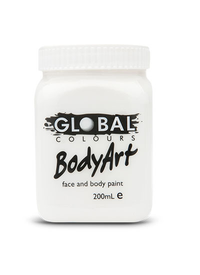 White - Face & Body Paint Liquid 200ml
