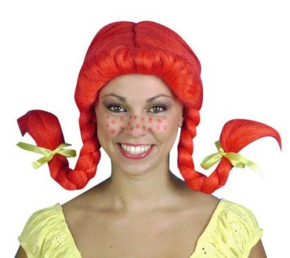 Wig - Pippi Longstocking - Red