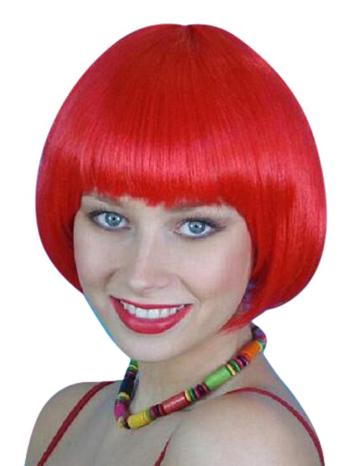 Wig- Red Short Bob - Deluxe