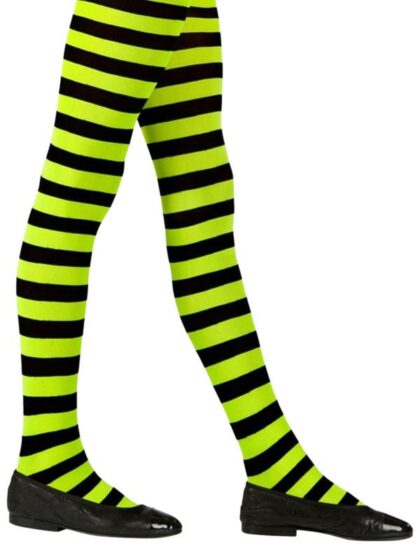 Green Black Striped Stockings