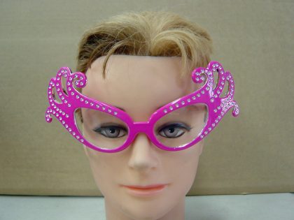 Butterfly Dame Edna Glasses Pink