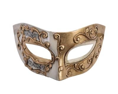 Camila Eye Mask - Cream & Gold