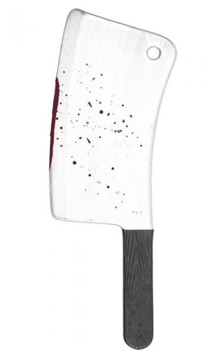 Cleaver Silver-Black with blood 43cm
