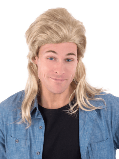 Dirk Blonde Mullet Wig