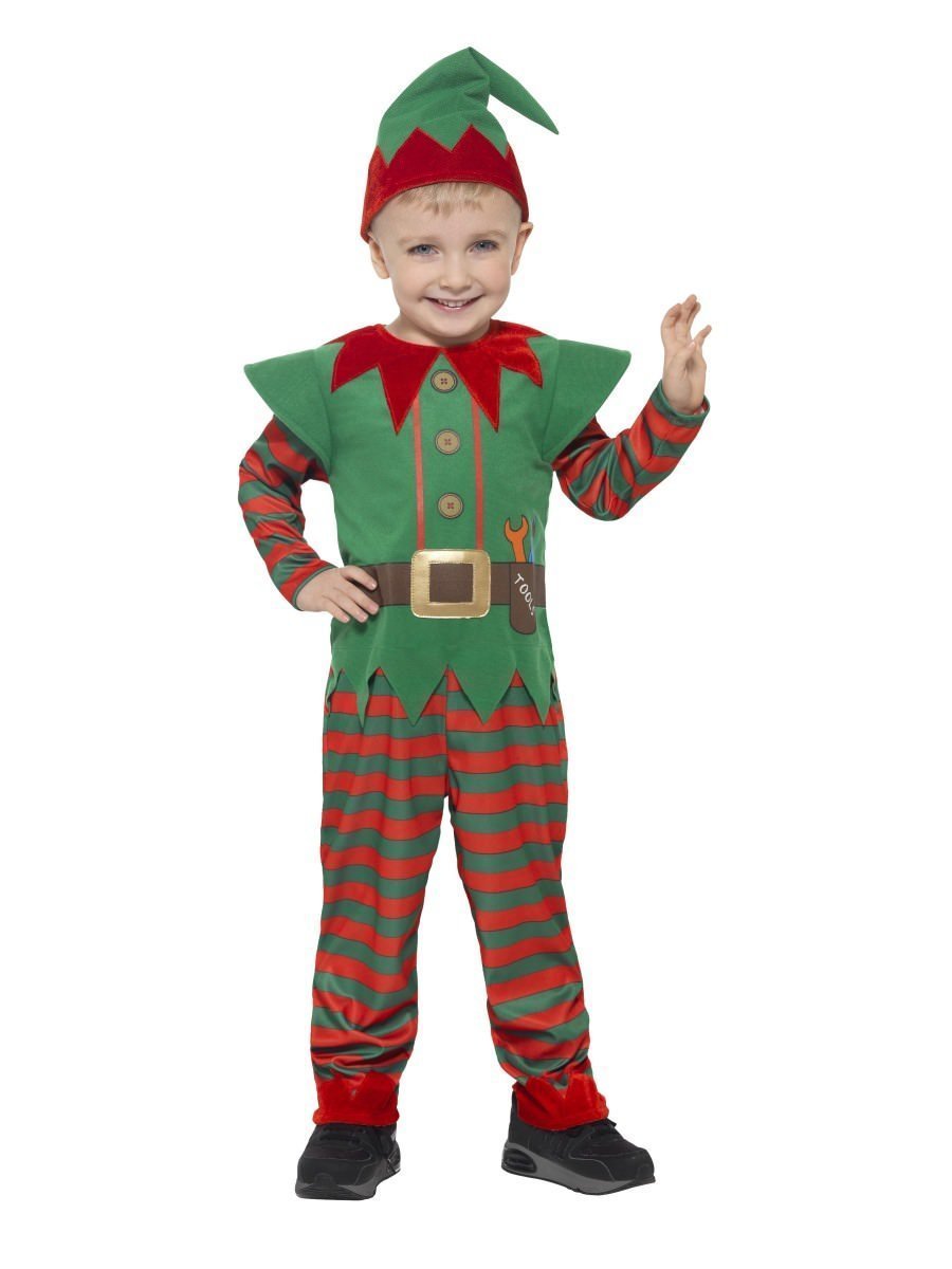 Elf Toddler Costume, Red & Green suitable for ages 3 4 years