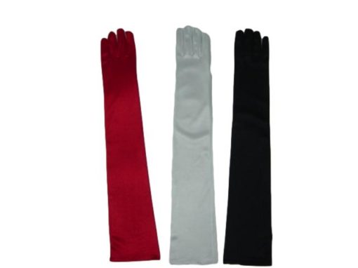 GLOVE SATIN THICK EXTRA LONG 55CM
