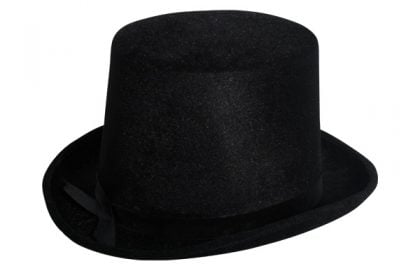 Lincoln Top Hat Velvet Black