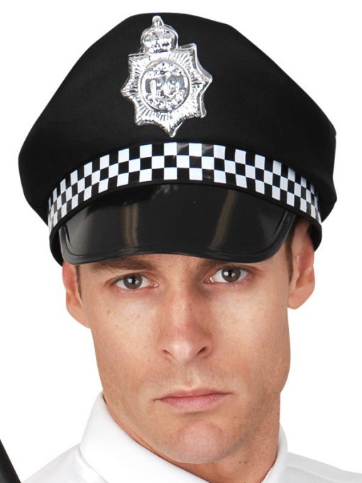 Police Hat UK Black