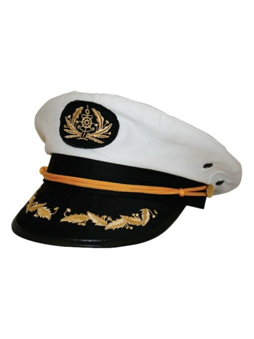White Admiral Captain Hat
