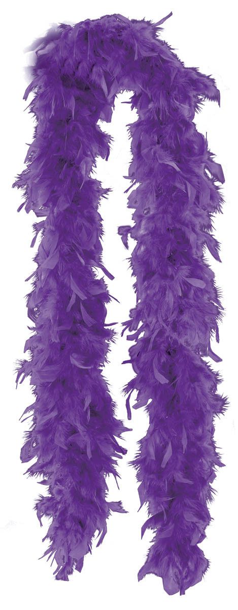 feather boa purple