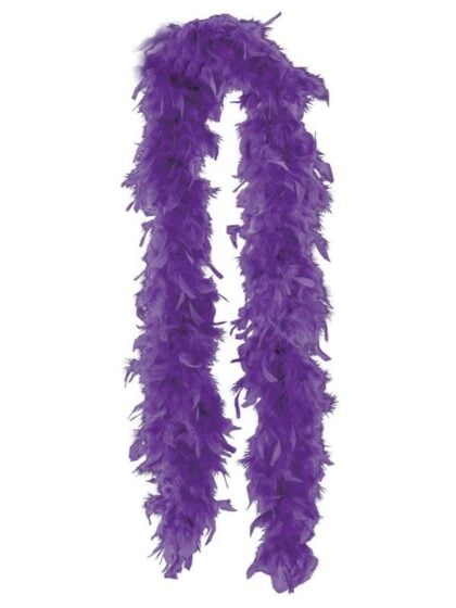 feather boa purple