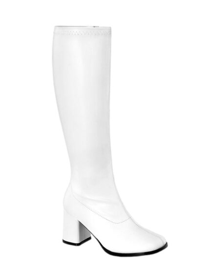 White gogo boots