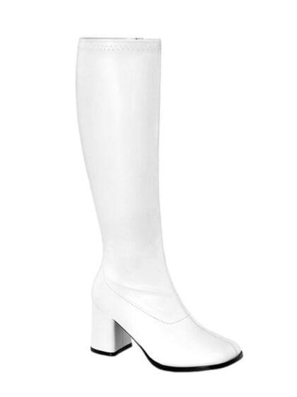 White gogo boots