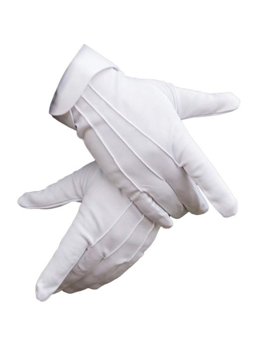 White mens gloves