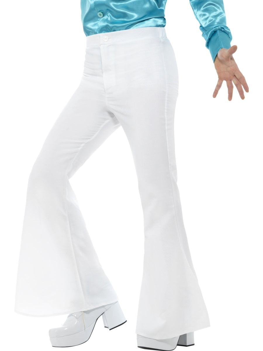 Flared Trousers Mens white -