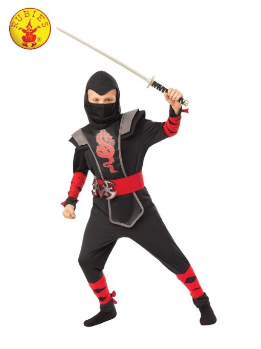 Ninja Boy Costume Red