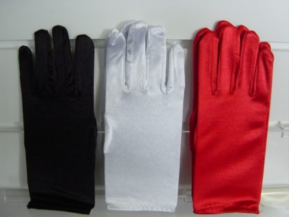 Short Satin gloves
