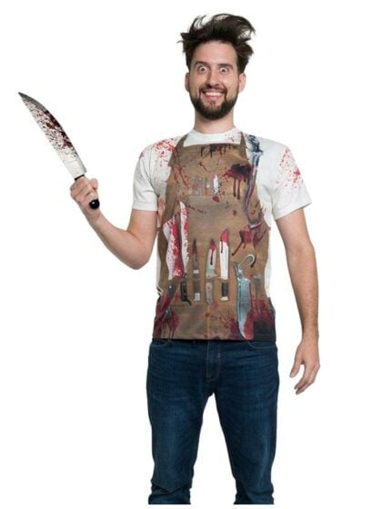 butcher apron with faux knives