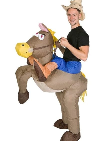 Inflatable cowboy costume