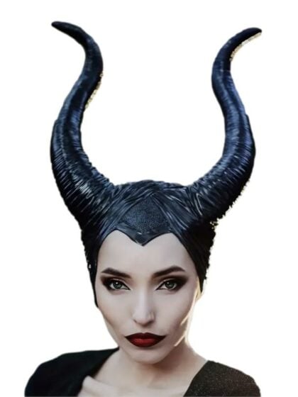 Maleficent latex horns black